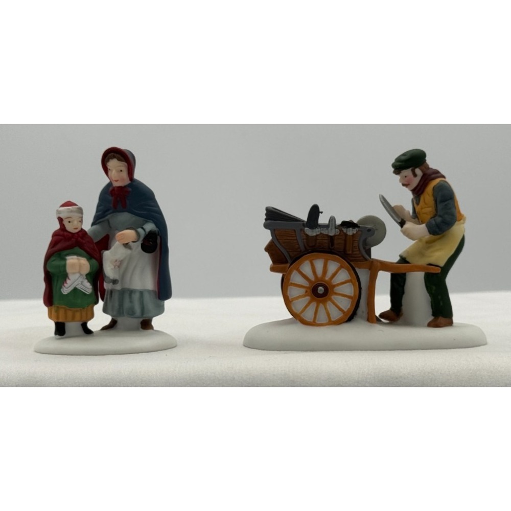 Dept 56 "Knife Grinder" Hand Painted Porcelain Accessories #5649-9  Heritage